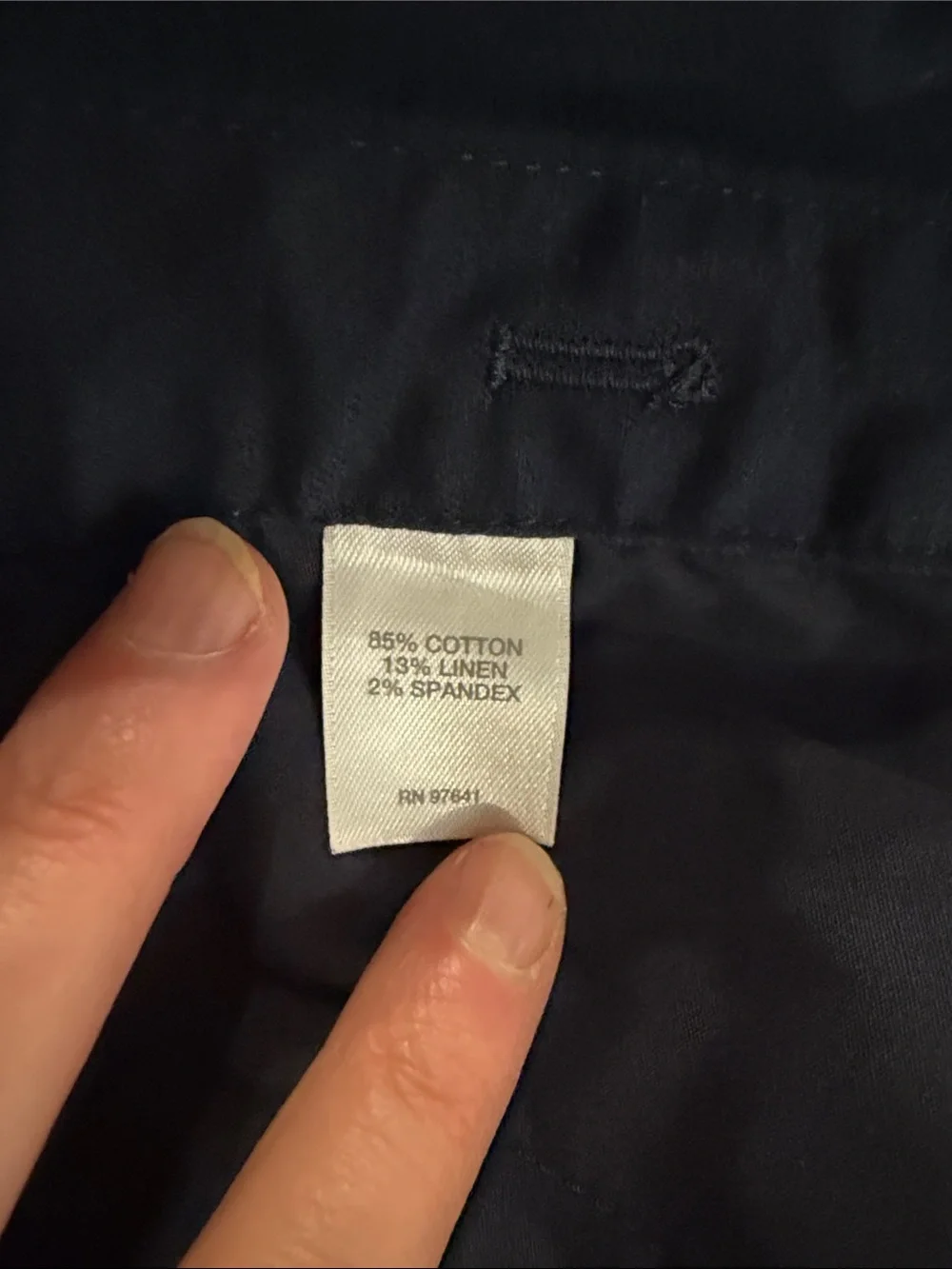 J. Jill Navy Button-Trim Women’s Shorts - Picture 4 of 7